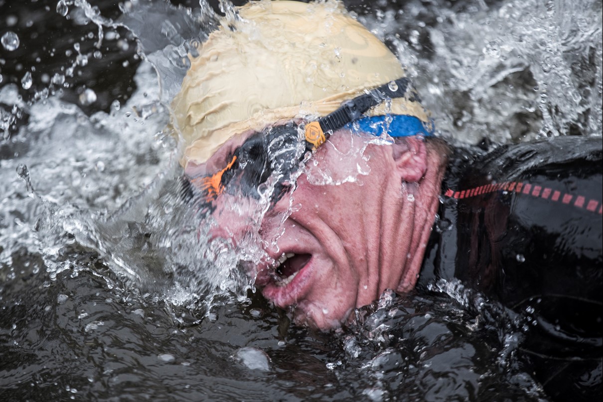 Triathlete swim drills